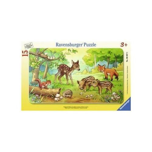 Puzzle Ravensburger 15 elementów Puzzle ramkowe 15 Zwierzęta z lasu