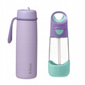 b.box Zestaw Butelek: Bidon Ze Słomką 450ml + Termiczna 690ml