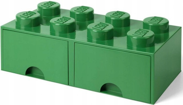 LEGO Pojemnik na Klocki z Szufladami 4x2 Zielony 40061734