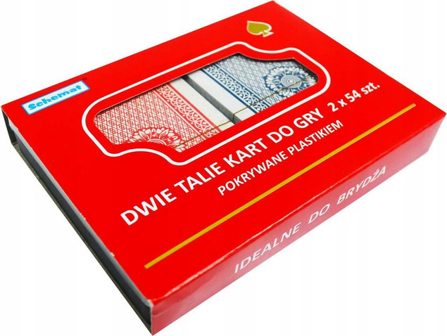 Karty Do Gry Zestaw 2 Talie Poker Gra Karciana