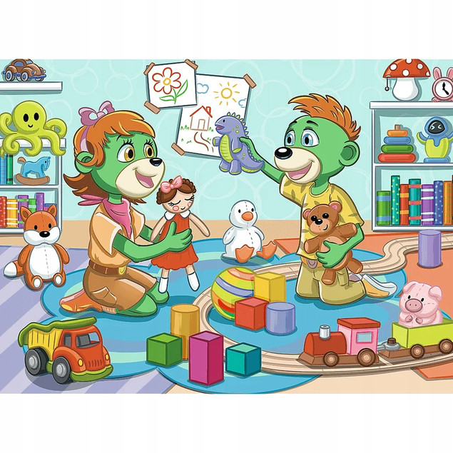 Puzzle 30 Układanka Rodzina TREFLIKÓW Bajka Stworki 3+ Trefl 18303