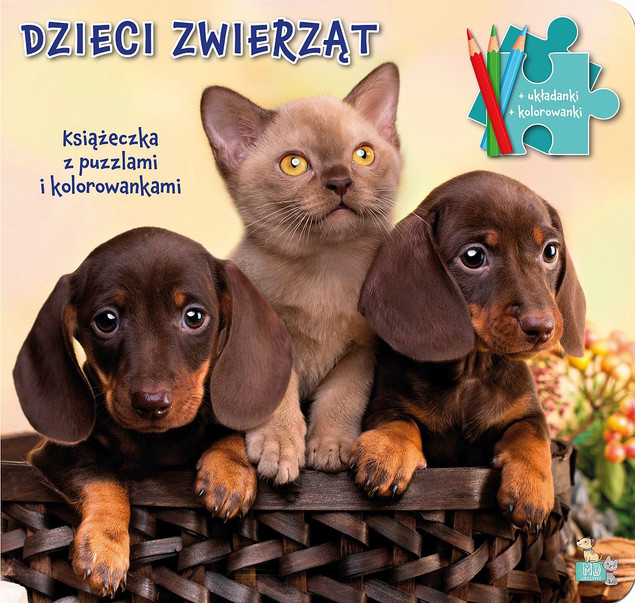 Książeczki z puzzlami Dzieci zwierząt Praca zbiorowa