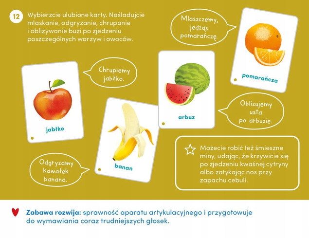 Karty obrazkowe owoce i warzywa CzuCzu