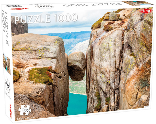 Puzzle Tactic Kjerag 1000 elementów – Widok na Fiordy Norweskie