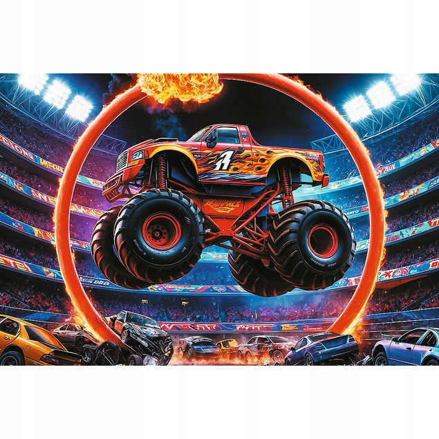 Puzzle Trefl 60 elementów monster truck