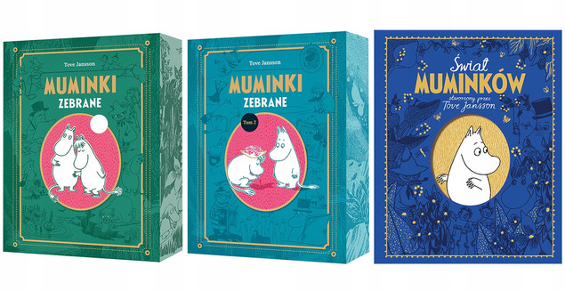 Muminki Zebrane Tom 1-2 + Świat Muminków – zestaw 3 książek