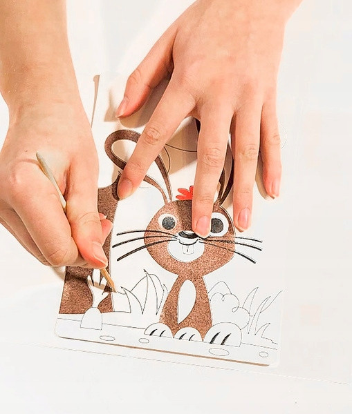 Piaskowe Malowanki WIELKANOCNY ZAJĄCZEK 6+ Alexander 3062