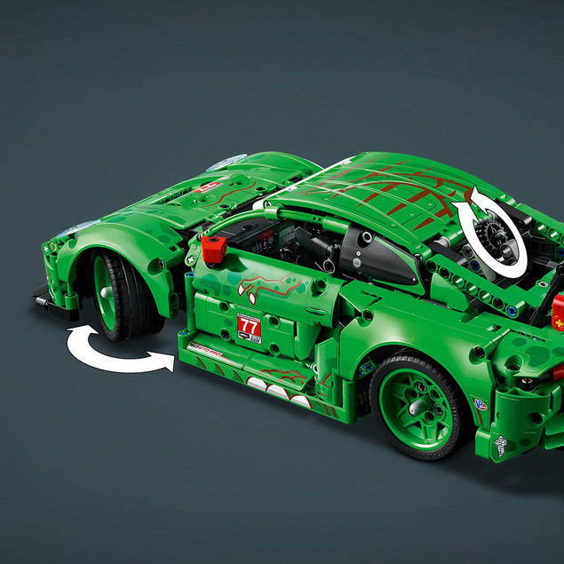 LEGO Technic 42224 Porsche 911 GT3 R REXY AO Racing – Wyścigowy Samochód T-Rex