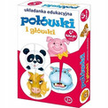 Gra Planszowa Układanka Połówki i Główki Kukuryku Edukacyjna dla Dzieci