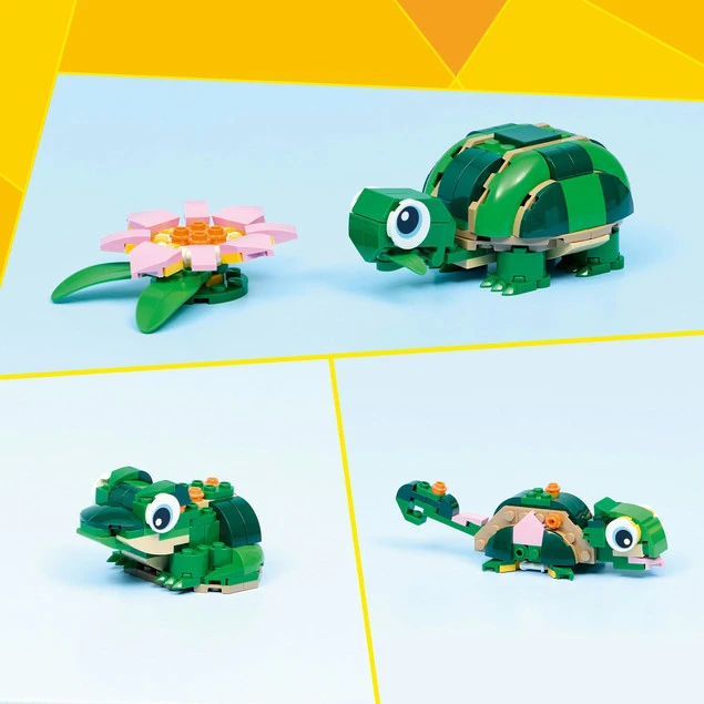LEGO Creator 3 w 1 31377 Żółw i kwiat lilii wodnej_2