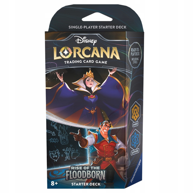 Disney Lorcana Rise of the Floodborn: Amber & Sapphire Starter Deck