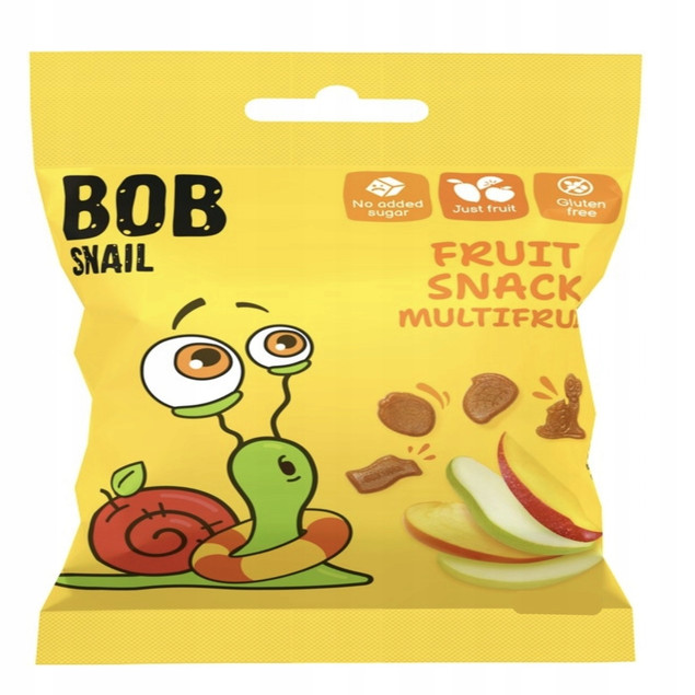 Bob Snail Żelki Owocowe Bez Cukru 20g x4
