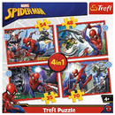 Puzzle 4w1 Bohaterski Spider-Man Trefl