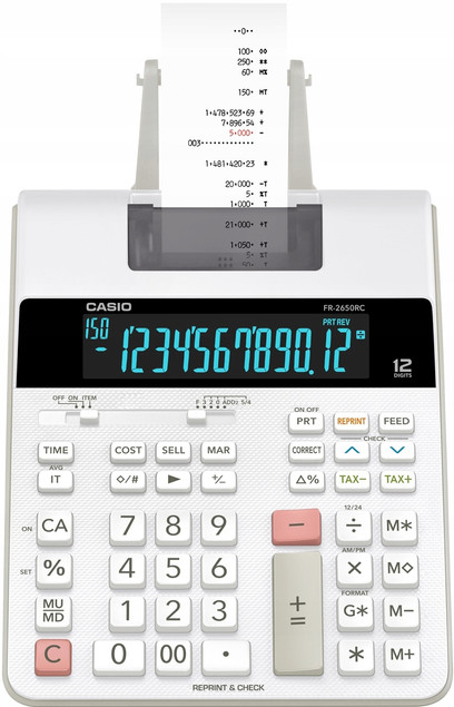 KALKULATOR Z DRUKARKĄ CASIO FR-2650RC 150 KROKÓW