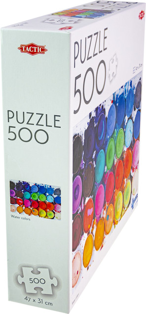 Puzzle Tactic 500 Water Colors - Akwarelowy Obraz 47x31cm
