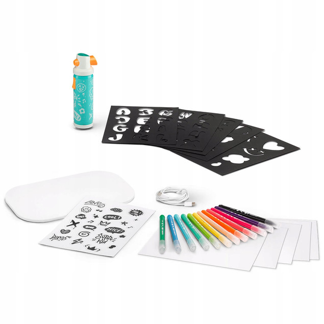 Zestaw Kreatywny AIRBRUSH Maker Spray Do Graffiti Na Akumulator 4+ Maped