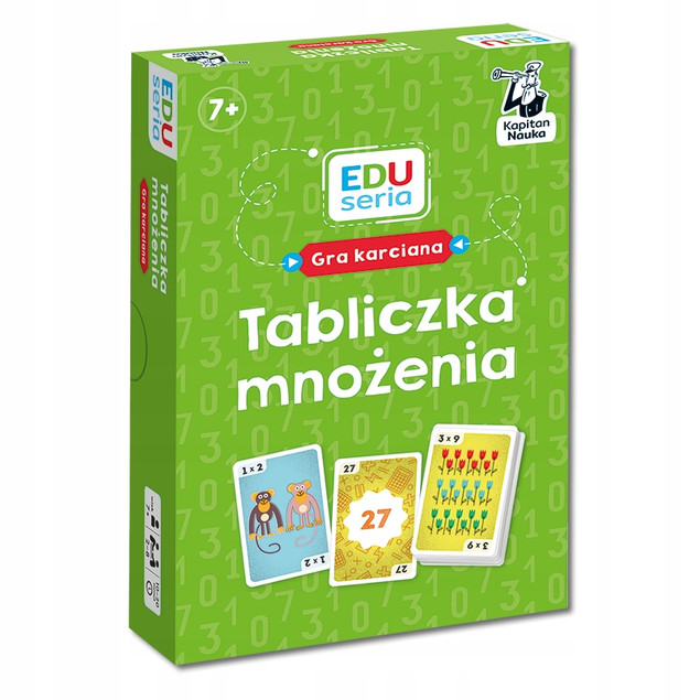 EdUseria. Tabliczka mnożenia. Gra karciana Kapitan Nauka