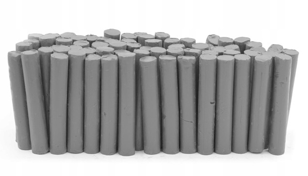 Plastelina Szkolna 1kg SZARA w Laseczkach Luzem MONA