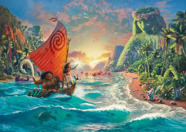 Schmidt Puzzle 1000 Thomas Kinkade Vaiana Skarb Oceanu