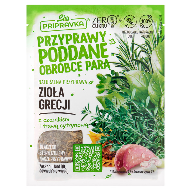 Przyprawa Zioła Greckie z Czosnkiem Trawą Cytrynową Naturalna Pripravka 10g