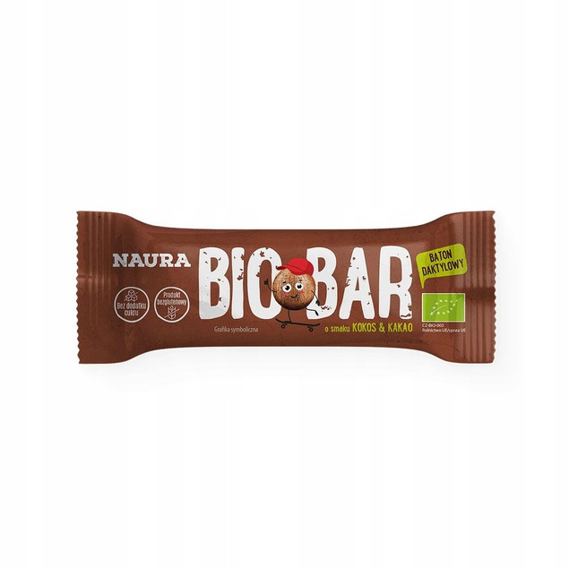 Baton kakao i kokos Naura BIO 35g