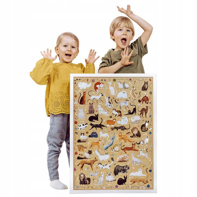 Puzzle 60-elementowe Koty i Kotki – CzuCzu