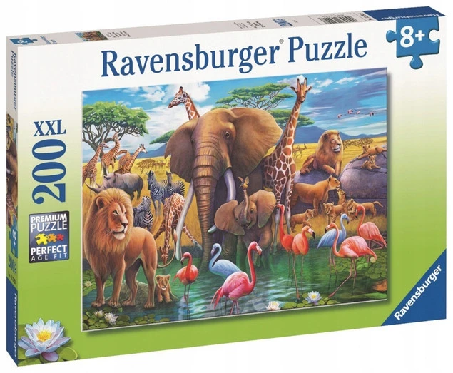 Puzzle XXL 200 Dzikie Zwierzęta Ravensburger