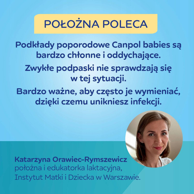 CANPOL Wysokochłonne Podkłady Poporodowe Oddychające Dzień 2x 10 szt.