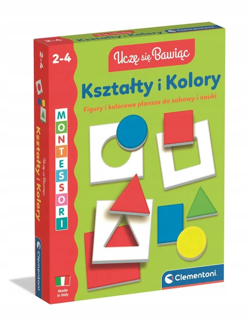 Zabawka edukacyjna Kształty i kolory dla dzieci 2+ Uczę się bawiąc!