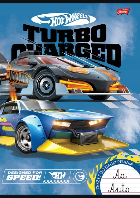 Zeszyt w trzy linie A4 Hot Wheels Unipap 32 kartek_1