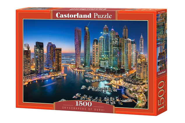 Puzzle 1500 Układanka Wieżowce DUBAJ Krajobraz Widok Miasto 9+ Castorland
