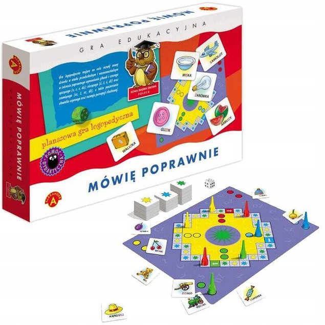 Mówię Poprawnie Gra Edukacyjna Mowa Różnicowanie Głosek 5+ Alexander 0497