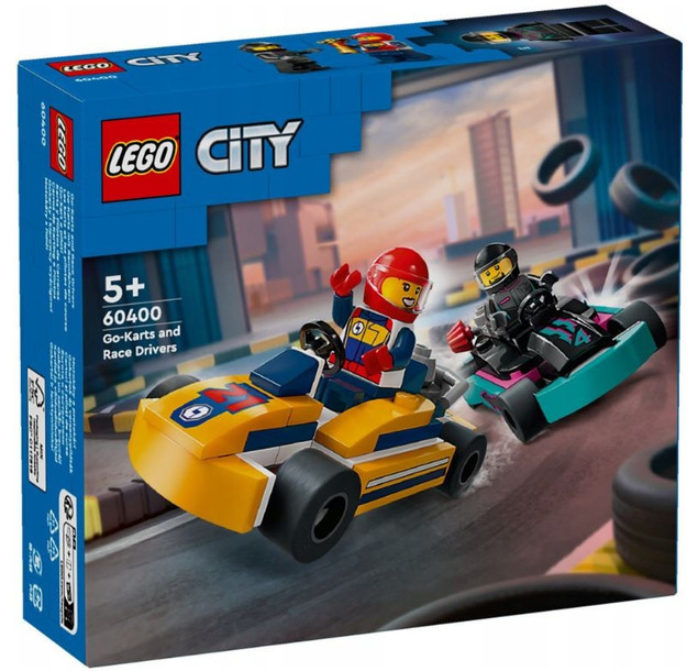 LEGO City Gokarty i Kierowcy Wyścigowi 99 el. 5+ 60400