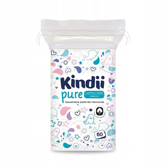 Płatki Kosmetyczne DUŻE Bawełniane Dla Niemowląt Baby 60szt. x6