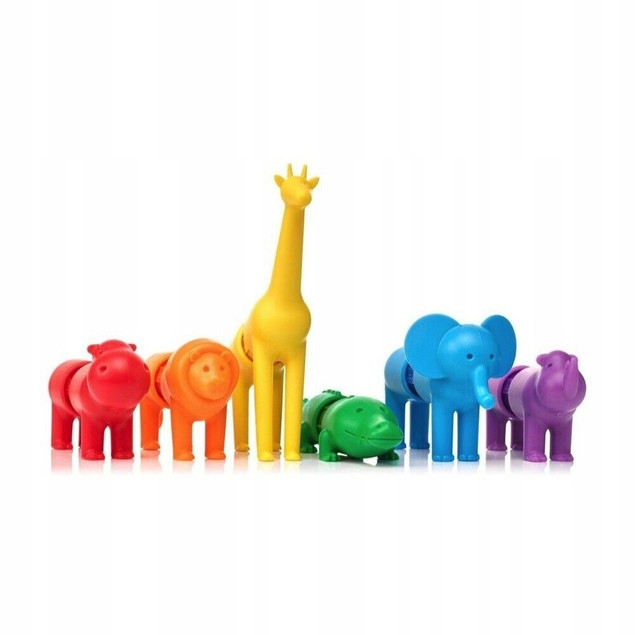 Klocki magnetyczne SmartMax My First Safari Animals IUVI Games 18 szt.