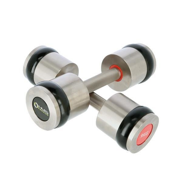 Hantle chromowane, radełkowane 2 x 9 KG HH09 HMS