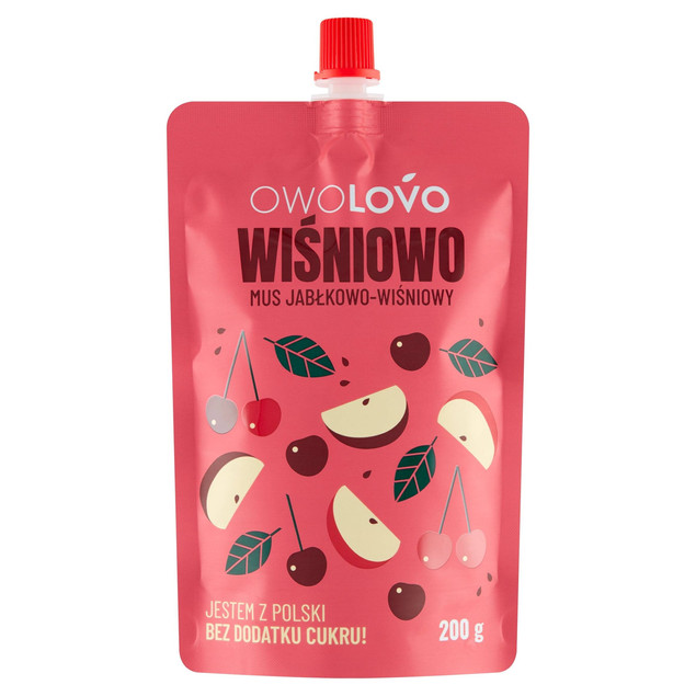Mus owocowy Wiśniowo-Jabłkowy OwoLomo