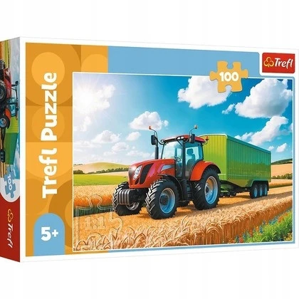 Detale puzzli Trefl Traktor z przyczepą