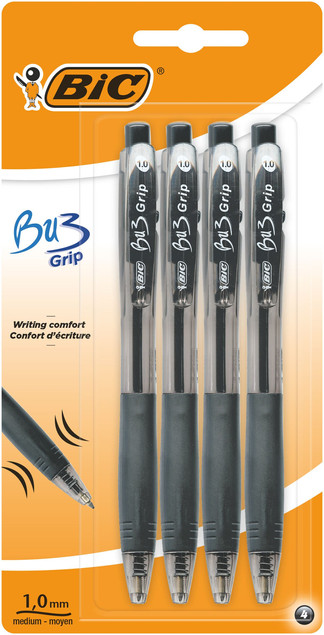 Zestaw Długopisów Automatycznych BIC Czarny 1.0mm