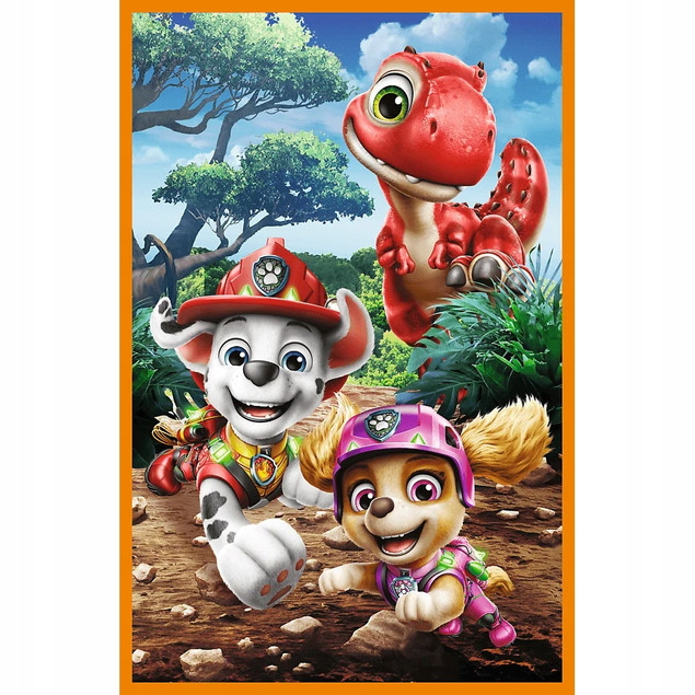 Trefl Puzzle 3x80 el. Psi Patrol, Bohaterowie dinozaurów