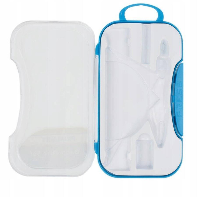Przybory Geometryczne Szkolne Plastikowe 15cm 7 Elementów Starpak Niebieski