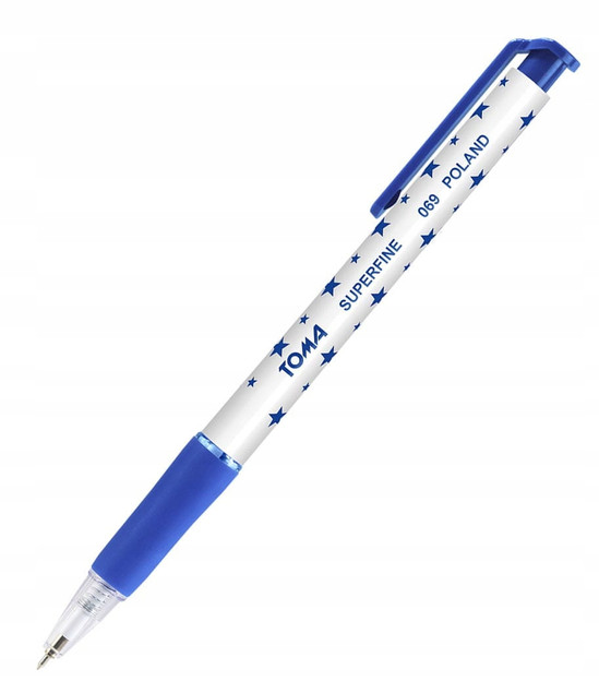 Długopis automatyczny Toma niebieski Superfine 0.5 mm