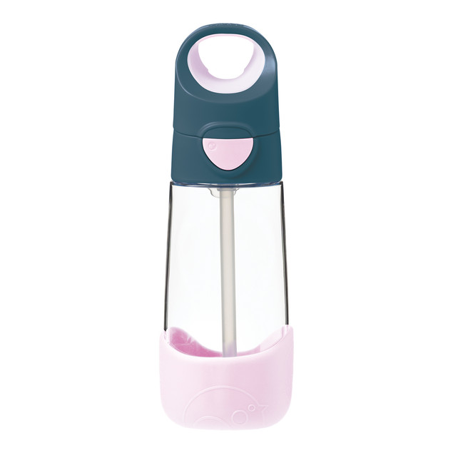 B.box Zestaw Butelka Tritanowa 450ml ze Słomką + Mini Lunchbox Indigo Rose