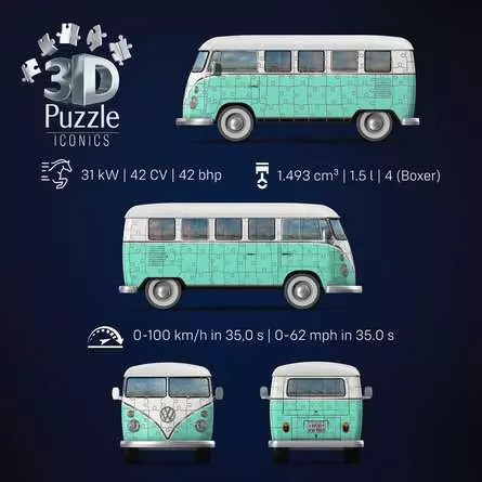 Puzzle 3D Iconics Volkswagen T1