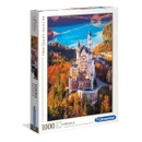 PUZZLE 1000 HQ ZAMEK LAS KRAJOBRAZ WODA WIDOK