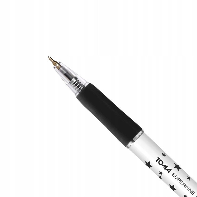 Długopis automatyczny Toma TO-069 gwiazdy czarny 0,5 mm