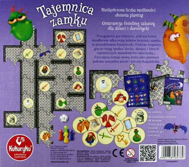 Tajemnica Zamku gra planszowa Kukuryku