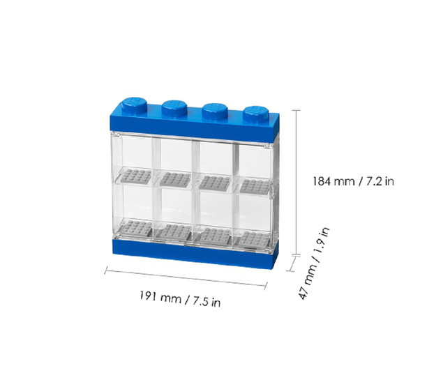 Gablotka LEGO® na 8 Minifigurek Niebieska 40650005 Ekspozytor