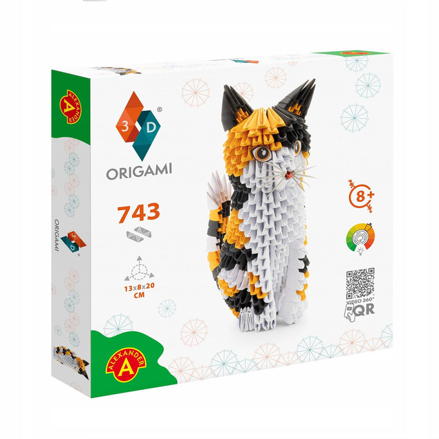 Origami 3D Kot 743 Elementy - Alexander