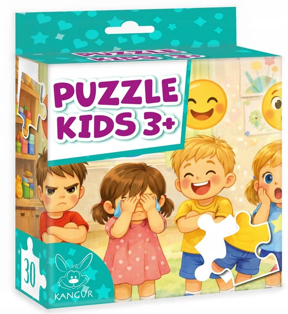Puzzle Kids 3+ Emocje - elementy układanki